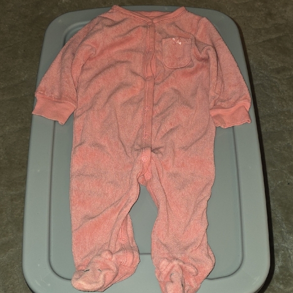 (J12) Pink Sz 6mth Sleeper Onies - Picture 1 of 5